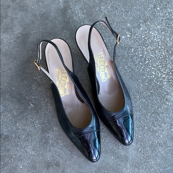 ferragamo slingback pumps